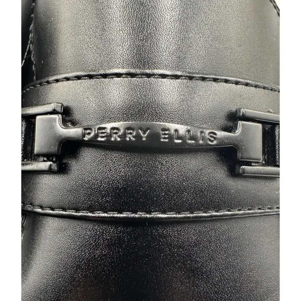 Perry Ellis portfolio mens dress shoes size 9‎ russel wide model black
